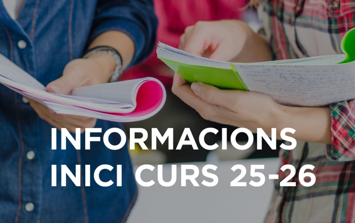 Informació Inici Curs 25-26